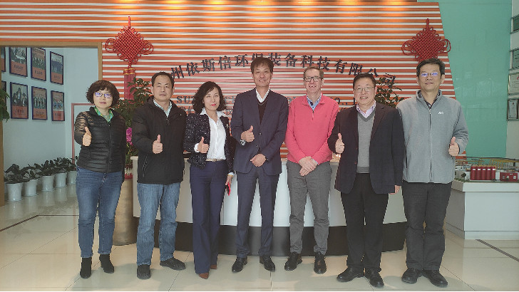 蘇州外企協(xié)會領導和友達光電郭總一行蒞臨依斯倍環(huán)保參觀指導